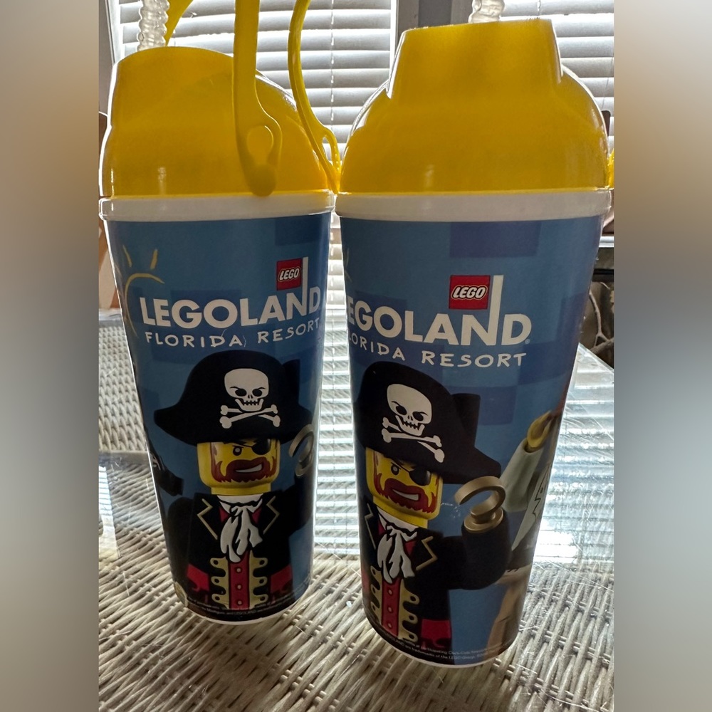 LegoLand Florida Resort Refillable Souvenir Cups  Set of 2 Lego Cups